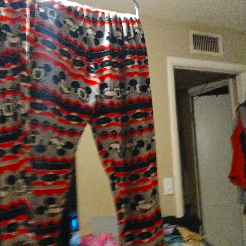 Mickey mouse woman sleeping pants black and eed